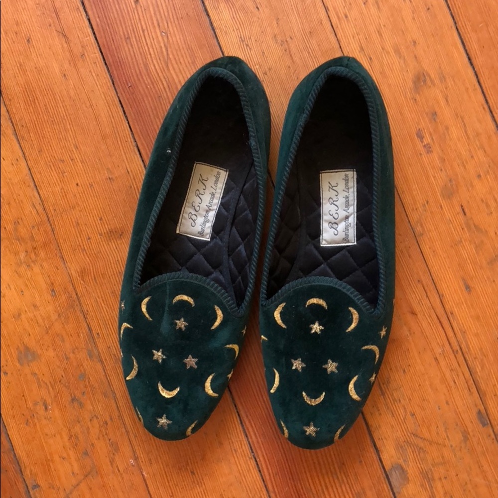 Velvet slippers shoes